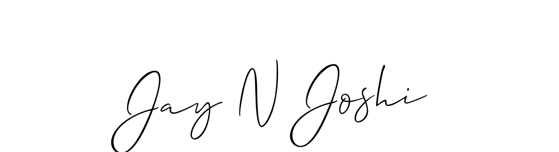 Use a signature maker to create a handwritten signature online. With this signature software, you can design (Allison_Script) your own signature for name Jay N Joshi. Jay N Joshi signature style 2 images and pictures png