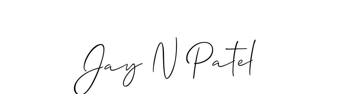 if you are searching for the best signature style for your name Jay N Patel. so please give up your signature search. here we have designed multiple signature styles  using Allison_Script. Jay N Patel signature style 2 images and pictures png