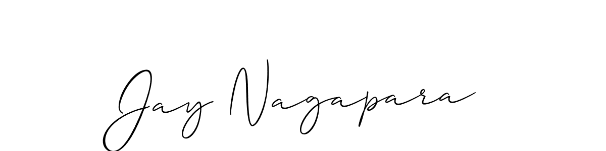 Also we have Jay Nagapara name is the best signature style. Create professional handwritten signature collection using Allison_Script autograph style. Jay Nagapara signature style 2 images and pictures png