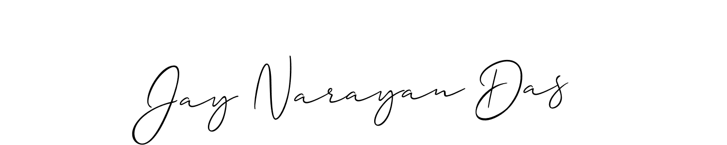 Design your own signature with our free online signature maker. With this signature software, you can create a handwritten (Allison_Script) signature for name Jay Narayan Das. Jay Narayan Das signature style 2 images and pictures png