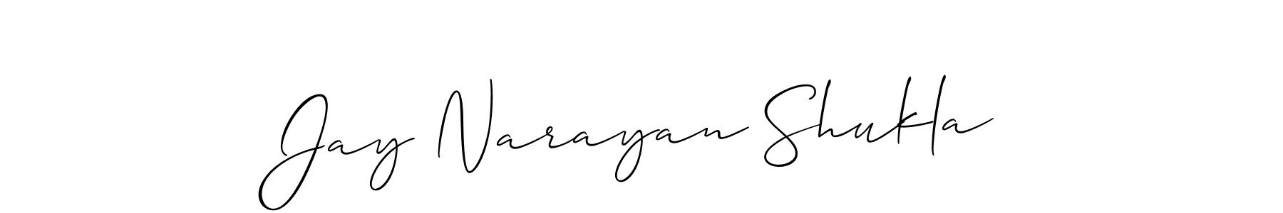 Similarly Allison_Script is the best handwritten signature design. Signature creator online .You can use it as an online autograph creator for name Jay Narayan Shukla. Jay Narayan Shukla signature style 2 images and pictures png
