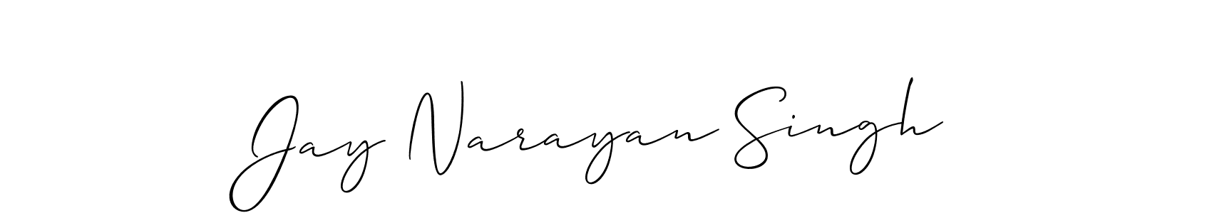 Jay Narayan Singh stylish signature style. Best Handwritten Sign (Allison_Script) for my name. Handwritten Signature Collection Ideas for my name Jay Narayan Singh. Jay Narayan Singh signature style 2 images and pictures png