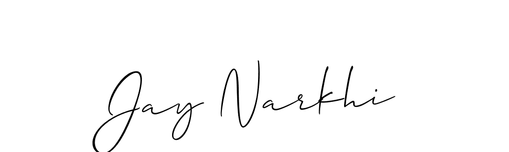 You should practise on your own different ways (Allison_Script) to write your name (Jay Narkhi) in signature. don't let someone else do it for you. Jay Narkhi signature style 2 images and pictures png