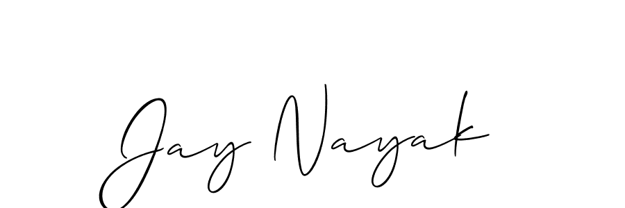 Make a beautiful signature design for name Jay Nayak. With this signature (Allison_Script) style, you can create a handwritten signature for free. Jay Nayak signature style 2 images and pictures png