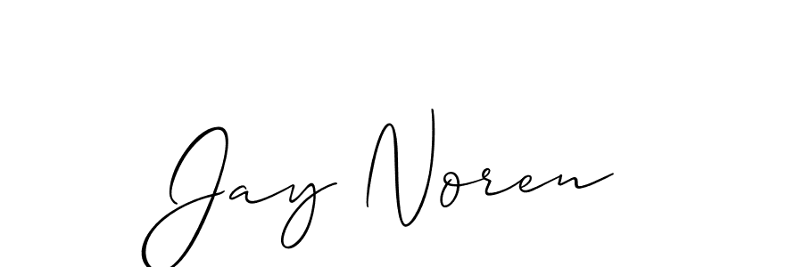 It looks lik you need a new signature style for name Jay Noren. Design unique handwritten (Allison_Script) signature with our free signature maker in just a few clicks. Jay Noren signature style 2 images and pictures png