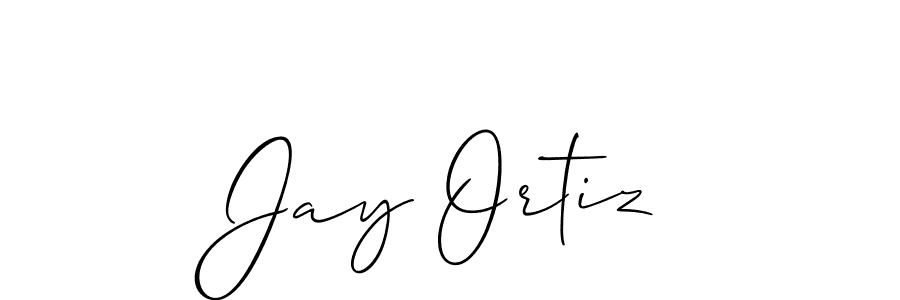 Make a beautiful signature design for name Jay Ortiz. With this signature (Allison_Script) style, you can create a handwritten signature for free. Jay Ortiz signature style 2 images and pictures png