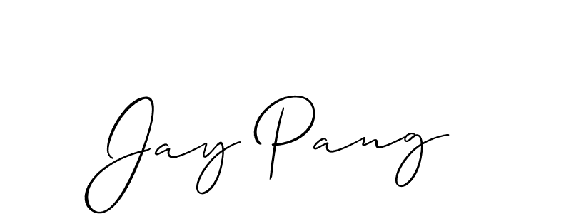 You can use this online signature creator to create a handwritten signature for the name Jay Pang. This is the best online autograph maker. Jay Pang signature style 2 images and pictures png