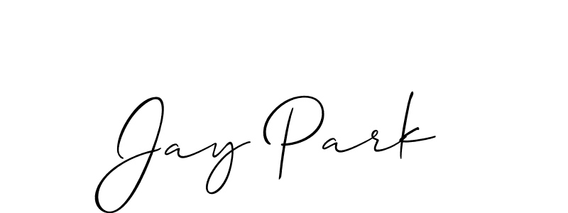 Make a beautiful signature design for name Jay Park. With this signature (Allison_Script) style, you can create a handwritten signature for free. Jay Park signature style 2 images and pictures png