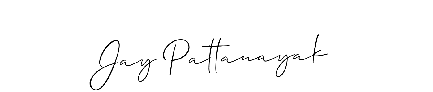 Use a signature maker to create a handwritten signature online. With this signature software, you can design (Allison_Script) your own signature for name Jay Pattanayak. Jay Pattanayak signature style 2 images and pictures png