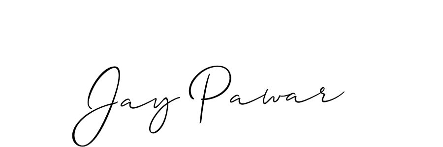Use a signature maker to create a handwritten signature online. With this signature software, you can design (Allison_Script) your own signature for name Jay Pawar. Jay Pawar signature style 2 images and pictures png