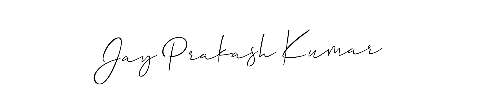 Jay Prakash Kumar stylish signature style. Best Handwritten Sign (Allison_Script) for my name. Handwritten Signature Collection Ideas for my name Jay Prakash Kumar. Jay Prakash Kumar signature style 2 images and pictures png