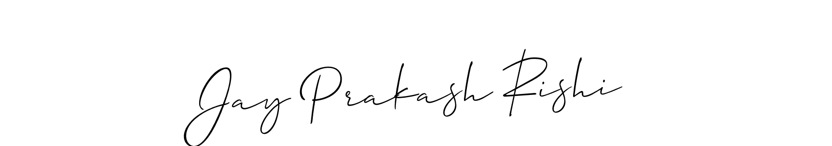 Use a signature maker to create a handwritten signature online. With this signature software, you can design (Allison_Script) your own signature for name Jay Prakash Rishi. Jay Prakash Rishi signature style 2 images and pictures png