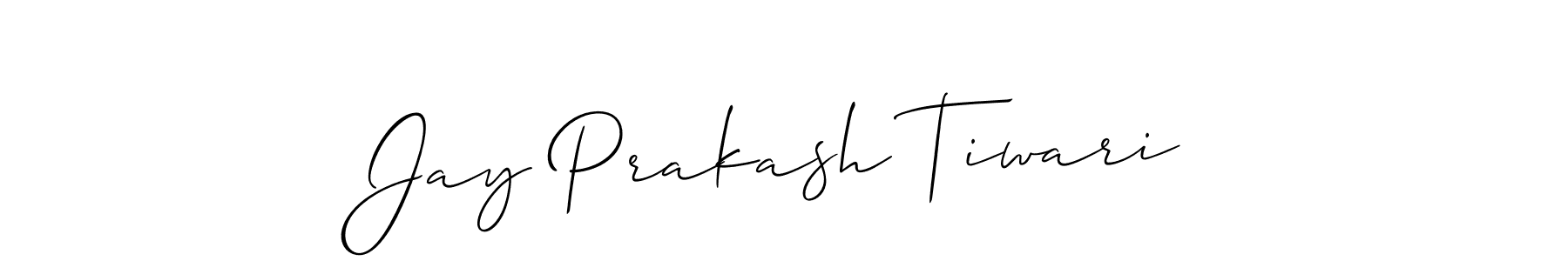 Create a beautiful signature design for name Jay Prakash Tiwari. With this signature (Allison_Script) fonts, you can make a handwritten signature for free. Jay Prakash Tiwari signature style 2 images and pictures png