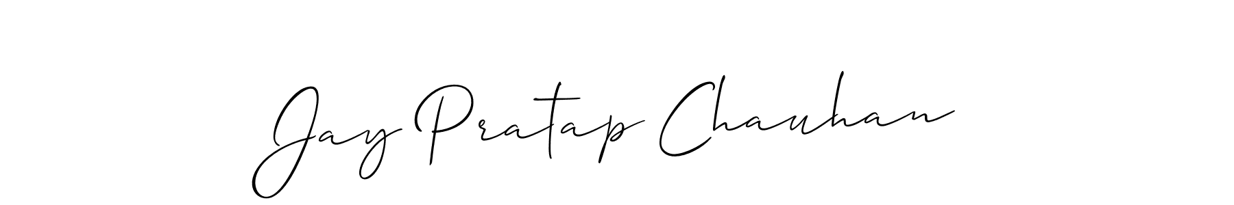 Design your own signature with our free online signature maker. With this signature software, you can create a handwritten (Allison_Script) signature for name Jay Pratap Chauhan. Jay Pratap Chauhan signature style 2 images and pictures png