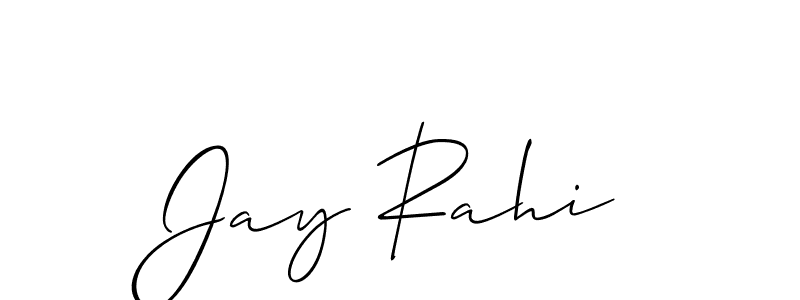 You should practise on your own different ways (Allison_Script) to write your name (Jay Rahi) in signature. don't let someone else do it for you. Jay Rahi signature style 2 images and pictures png