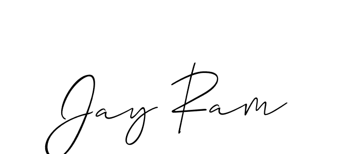 Create a beautiful signature design for name Jay Ram. With this signature (Allison_Script) fonts, you can make a handwritten signature for free. Jay Ram signature style 2 images and pictures png