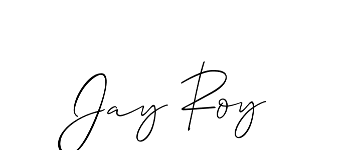 if you are searching for the best signature style for your name Jay Roy. so please give up your signature search. here we have designed multiple signature styles  using Allison_Script. Jay Roy signature style 2 images and pictures png