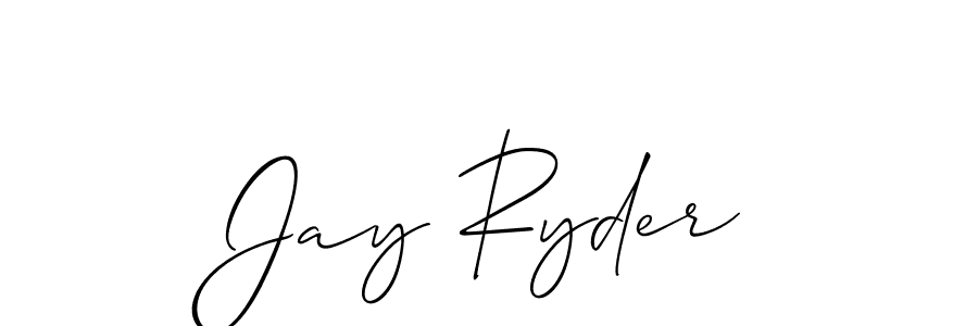 Use a signature maker to create a handwritten signature online. With this signature software, you can design (Allison_Script) your own signature for name Jay Ryder. Jay Ryder signature style 2 images and pictures png