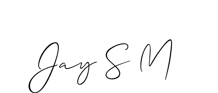 Best and Professional Signature Style for Jay S M. Allison_Script Best Signature Style Collection. Jay S M signature style 2 images and pictures png