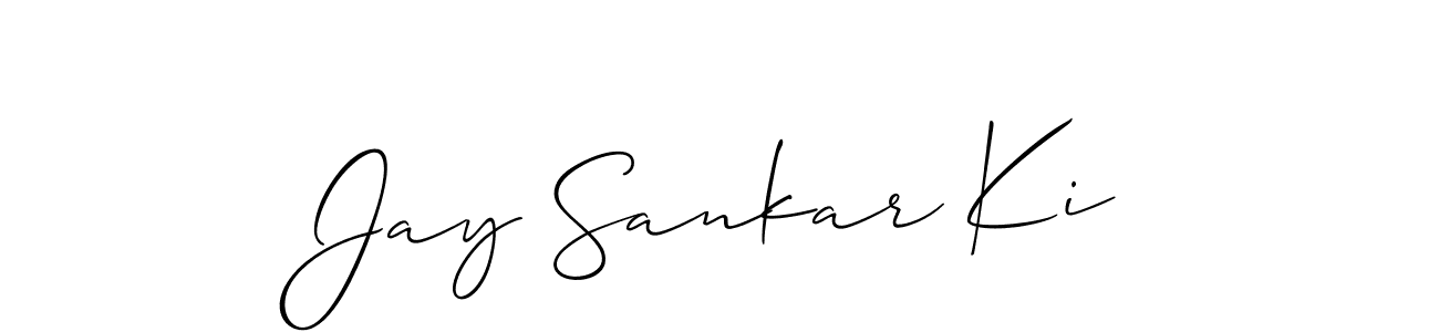 How to Draw Jay Sankar Ki signature style? Allison_Script is a latest design signature styles for name Jay Sankar Ki. Jay Sankar Ki signature style 2 images and pictures png