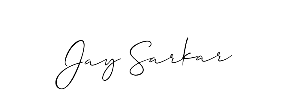 You should practise on your own different ways (Allison_Script) to write your name (Jay Sarkar) in signature. don't let someone else do it for you. Jay Sarkar signature style 2 images and pictures png