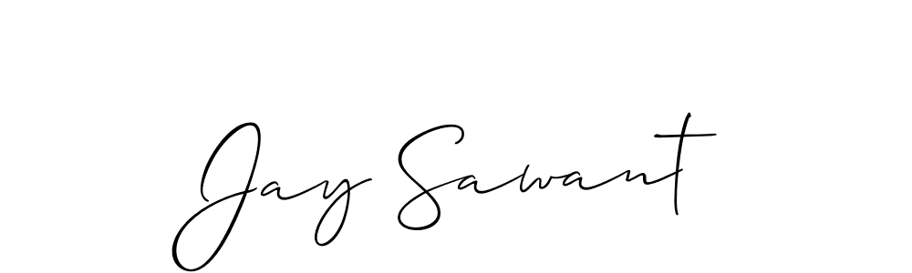 Create a beautiful signature design for name Jay Sawant. With this signature (Allison_Script) fonts, you can make a handwritten signature for free. Jay Sawant signature style 2 images and pictures png