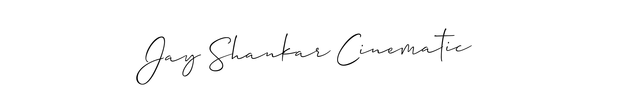 Also we have Jay Shankar Cinematic name is the best signature style. Create professional handwritten signature collection using Allison_Script autograph style. Jay Shankar Cinematic signature style 2 images and pictures png