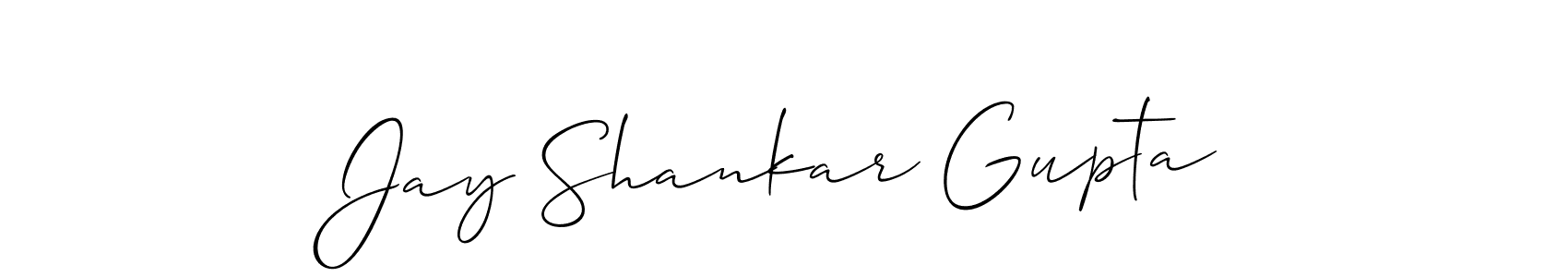It looks lik you need a new signature style for name Jay Shankar Gupta. Design unique handwritten (Allison_Script) signature with our free signature maker in just a few clicks. Jay Shankar Gupta signature style 2 images and pictures png