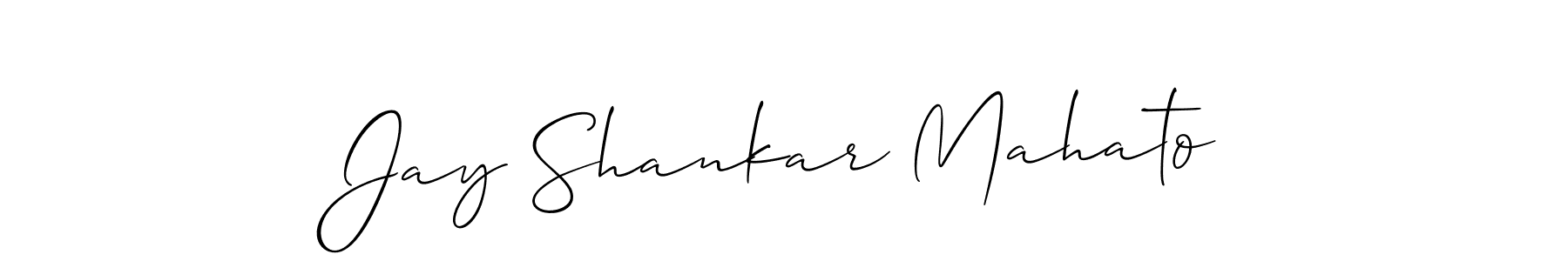 Jay Shankar Mahato stylish signature style. Best Handwritten Sign (Allison_Script) for my name. Handwritten Signature Collection Ideas for my name Jay Shankar Mahato. Jay Shankar Mahato signature style 2 images and pictures png