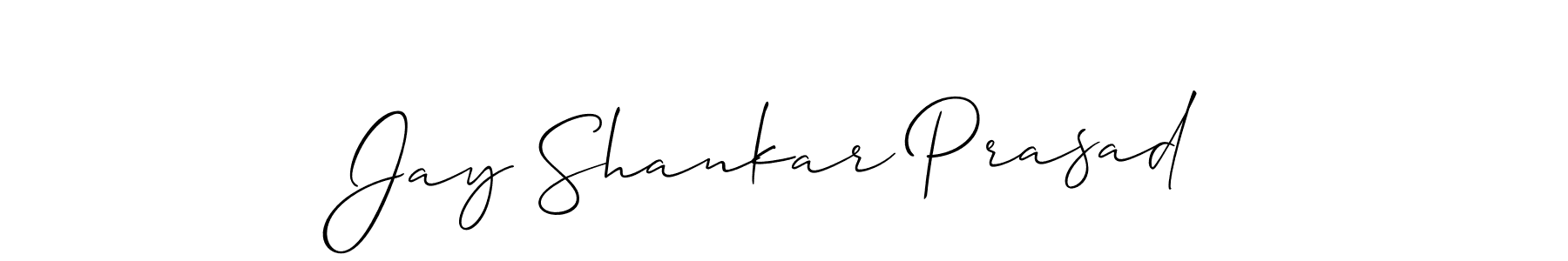 Also You can easily find your signature by using the search form. We will create Jay Shankar Prasad name handwritten signature images for you free of cost using Allison_Script sign style. Jay Shankar Prasad signature style 2 images and pictures png