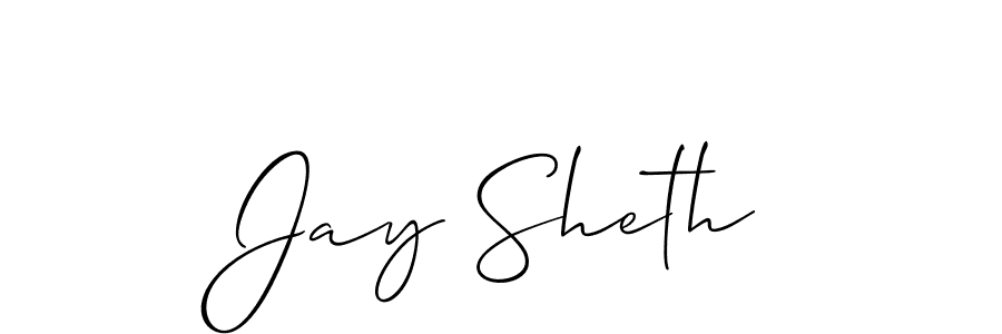 Once you've used our free online signature maker to create your best signature Allison_Script style, it's time to enjoy all of the benefits that Jay Sheth name signing documents. Jay Sheth signature style 2 images and pictures png