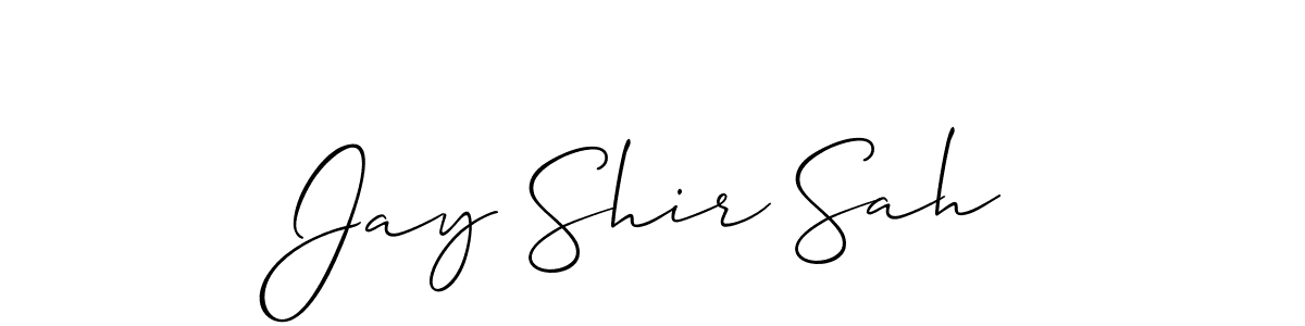 Also we have Jay Shir Sah name is the best signature style. Create professional handwritten signature collection using Allison_Script autograph style. Jay Shir Sah signature style 2 images and pictures png
