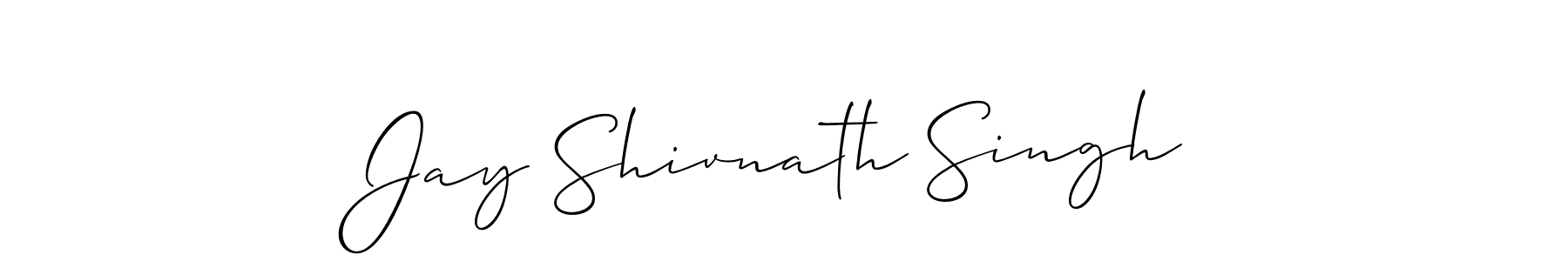 Jay Shivnath Singh stylish signature style. Best Handwritten Sign (Allison_Script) for my name. Handwritten Signature Collection Ideas for my name Jay Shivnath Singh. Jay Shivnath Singh signature style 2 images and pictures png