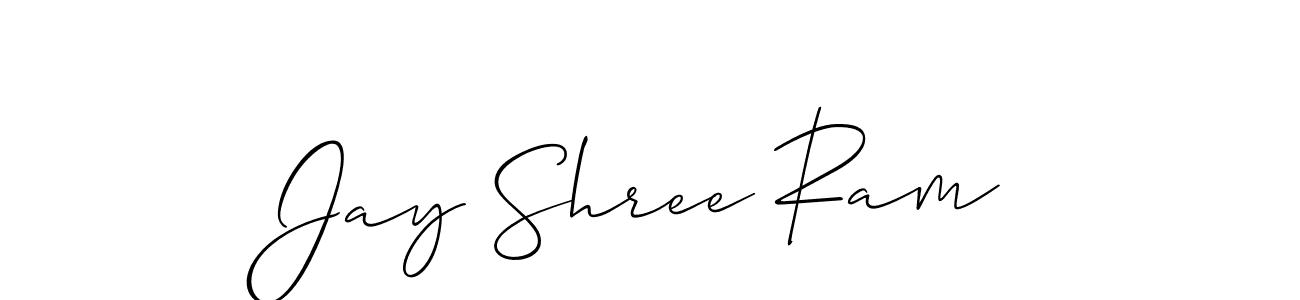 Jay Shree Ram stylish signature style. Best Handwritten Sign (Allison_Script) for my name. Handwritten Signature Collection Ideas for my name Jay Shree Ram. Jay Shree Ram signature style 2 images and pictures png