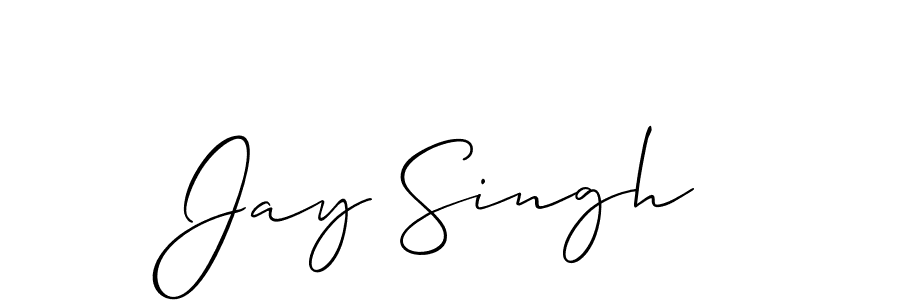 Design your own signature with our free online signature maker. With this signature software, you can create a handwritten (Allison_Script) signature for name Jay Singh. Jay Singh signature style 2 images and pictures png