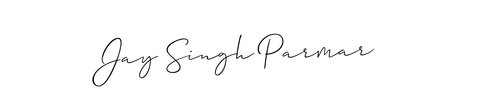 How to make Jay Singh Parmar signature? Allison_Script is a professional autograph style. Create handwritten signature for Jay Singh Parmar name. Jay Singh Parmar signature style 2 images and pictures png