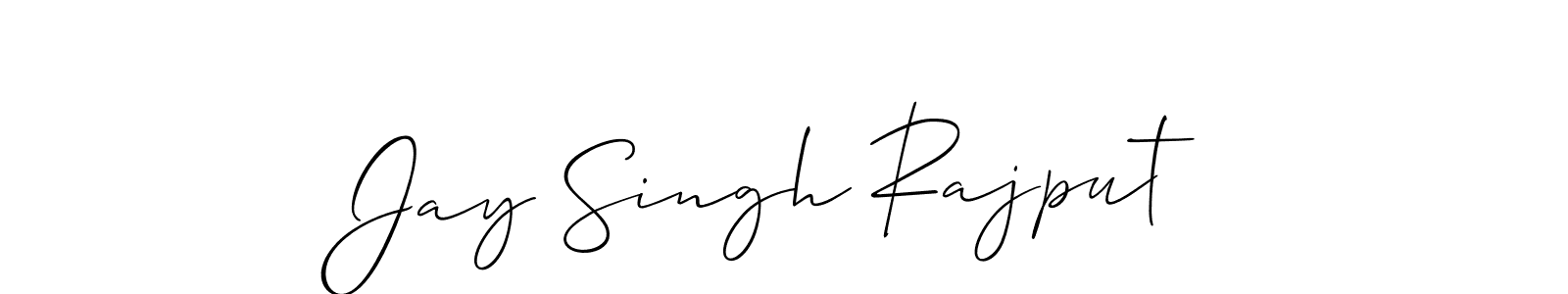 Jay Singh Rajput stylish signature style. Best Handwritten Sign (Allison_Script) for my name. Handwritten Signature Collection Ideas for my name Jay Singh Rajput. Jay Singh Rajput signature style 2 images and pictures png