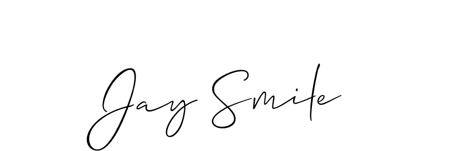 if you are searching for the best signature style for your name Jay Smile. so please give up your signature search. here we have designed multiple signature styles  using Allison_Script. Jay Smile signature style 2 images and pictures png