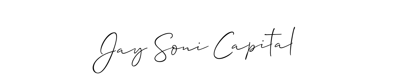 Once you've used our free online signature maker to create your best signature Allison_Script style, it's time to enjoy all of the benefits that Jay Soni Capital name signing documents. Jay Soni Capital signature style 2 images and pictures png