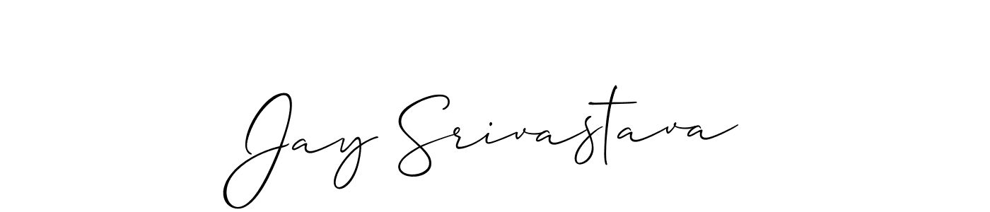 How to make Jay Srivastava signature? Allison_Script is a professional autograph style. Create handwritten signature for Jay Srivastava name. Jay Srivastava signature style 2 images and pictures png