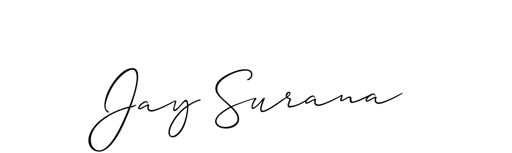 Once you've used our free online signature maker to create your best signature Allison_Script style, it's time to enjoy all of the benefits that Jay Surana name signing documents. Jay Surana signature style 2 images and pictures png