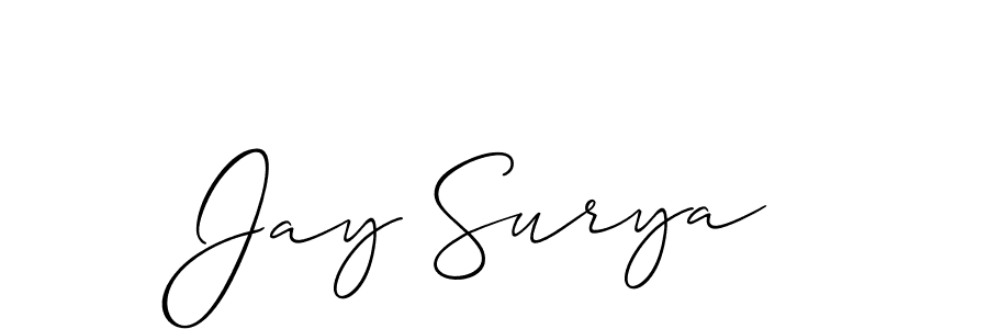 Best and Professional Signature Style for Jay Surya. Allison_Script Best Signature Style Collection. Jay Surya signature style 2 images and pictures png