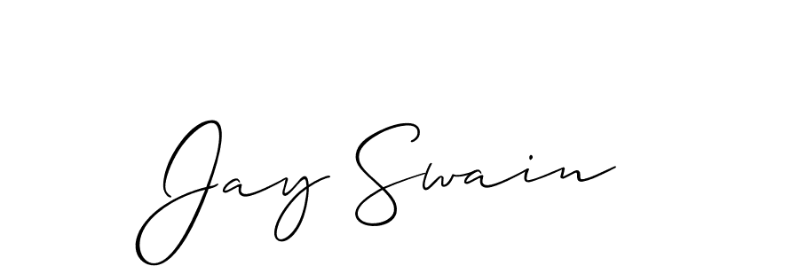 The best way (Allison_Script) to make a short signature is to pick only two or three words in your name. The name Jay Swain include a total of six letters. For converting this name. Jay Swain signature style 2 images and pictures png