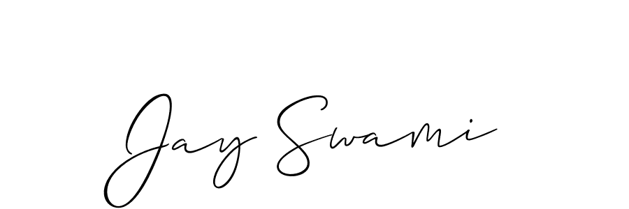 Design your own signature with our free online signature maker. With this signature software, you can create a handwritten (Allison_Script) signature for name Jay Swami. Jay Swami signature style 2 images and pictures png