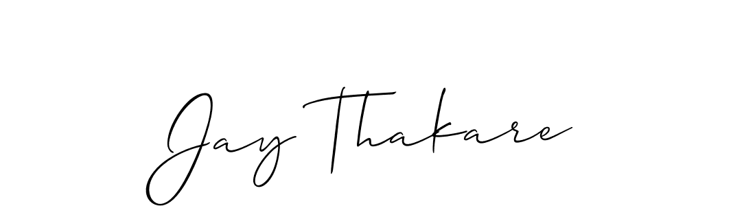 Make a beautiful signature design for name Jay Thakare. With this signature (Allison_Script) style, you can create a handwritten signature for free. Jay Thakare signature style 2 images and pictures png