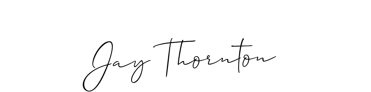 Create a beautiful signature design for name Jay Thornton. With this signature (Allison_Script) fonts, you can make a handwritten signature for free. Jay Thornton signature style 2 images and pictures png