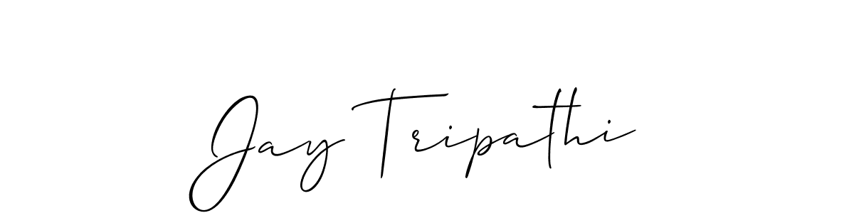 Design your own signature with our free online signature maker. With this signature software, you can create a handwritten (Allison_Script) signature for name Jay Tripathi. Jay Tripathi signature style 2 images and pictures png