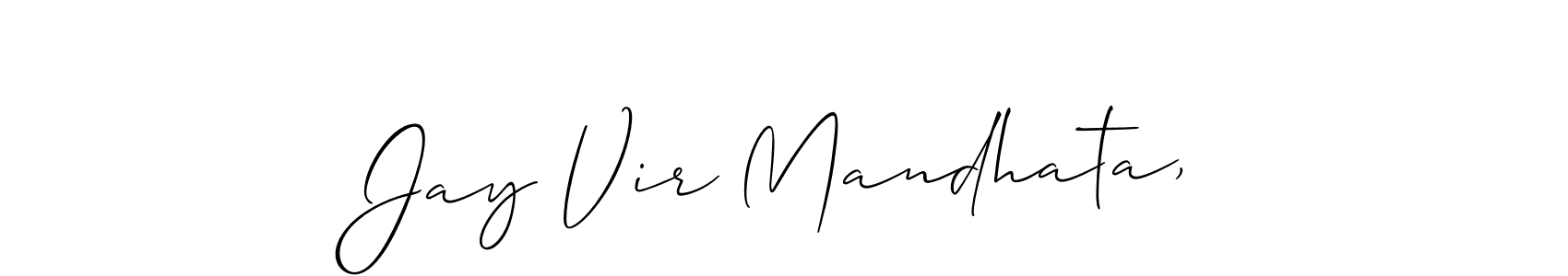 Once you've used our free online signature maker to create your best signature Allison_Script style, it's time to enjoy all of the benefits that Jay Vir Mandhata, name signing documents. Jay Vir Mandhata, signature style 2 images and pictures png