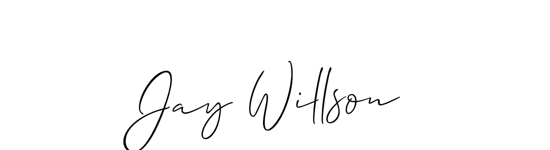 You should practise on your own different ways (Allison_Script) to write your name (Jay Willson) in signature. don't let someone else do it for you. Jay Willson signature style 2 images and pictures png