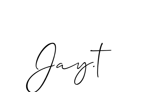 Also we have Jay.t name is the best signature style. Create professional handwritten signature collection using Allison_Script autograph style. Jay.t signature style 2 images and pictures png